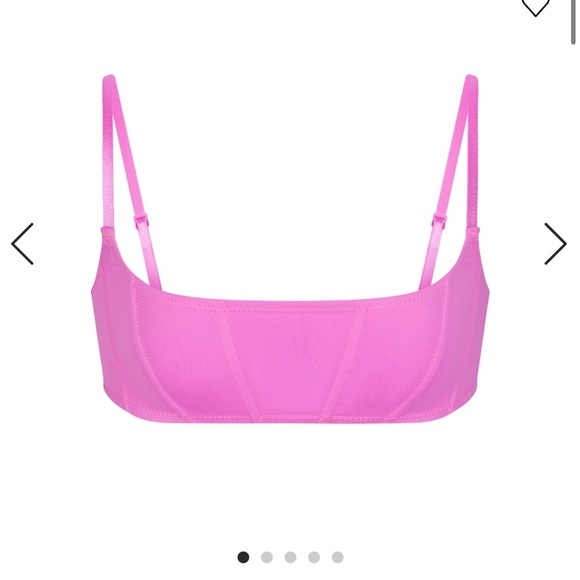 Skims signature swim corset bikini top neon orchid small - Picture 2 of 5